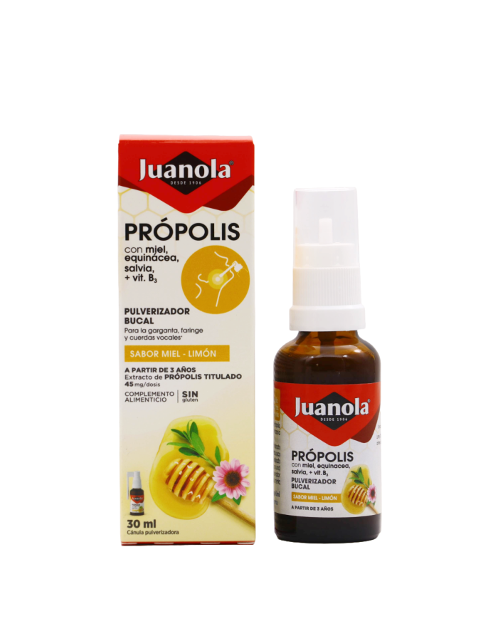 Juanola Própolis Pulverizador Bucal Miel Limón 30ml

