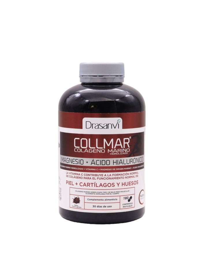 Collmar Choco Galleta Magnesio + Hialurónico 180 Comprimidos Drasanvi