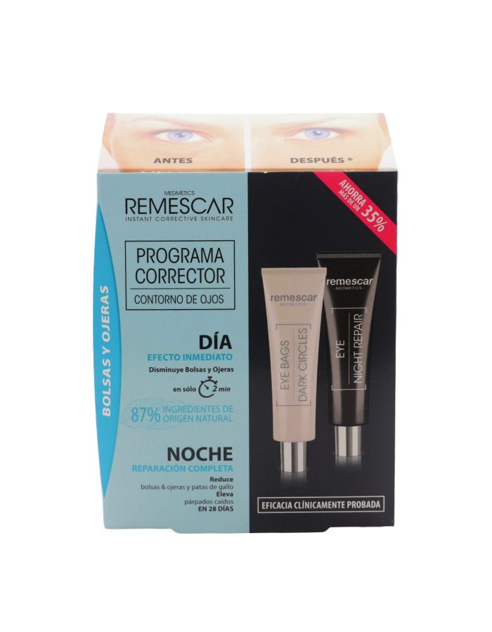 Remescar Programa Corrector Contorno de Ojos Día Bolsas y Ojeras y Noche