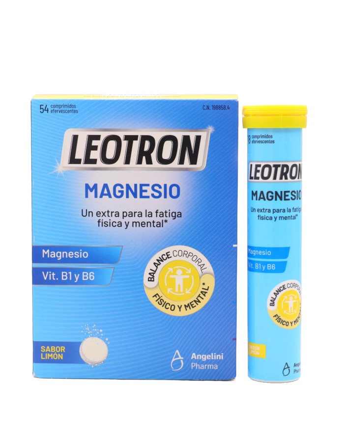 Leotron Magnesio 54 Comprimidos Efervescentes Sabor Limón