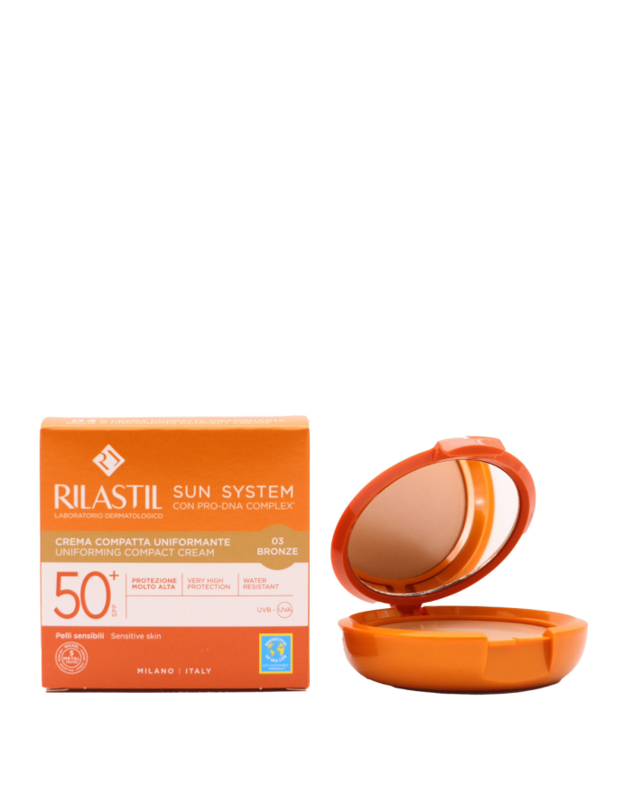 Rilastil Sun System, Crema Compacta Uniformadora 03 Bronze