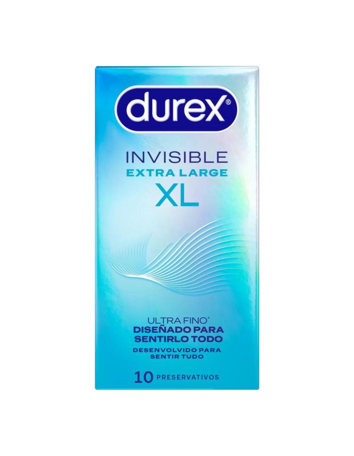 Durex Invisible Extra Largo XL 10 Preservativos