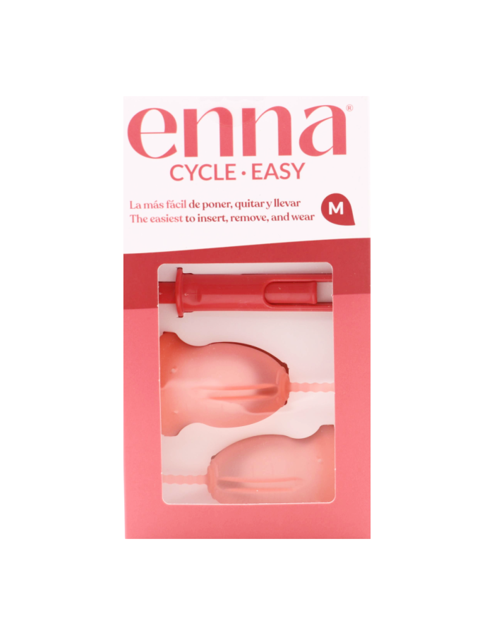 Enna Cycle Copa Menstrual Easy Cup Talla M con Aplicador 2 Copas