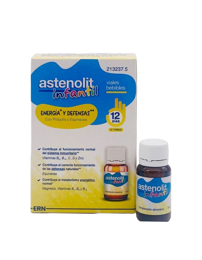 Astenolit Infantil 12 Ampollas Bebibles