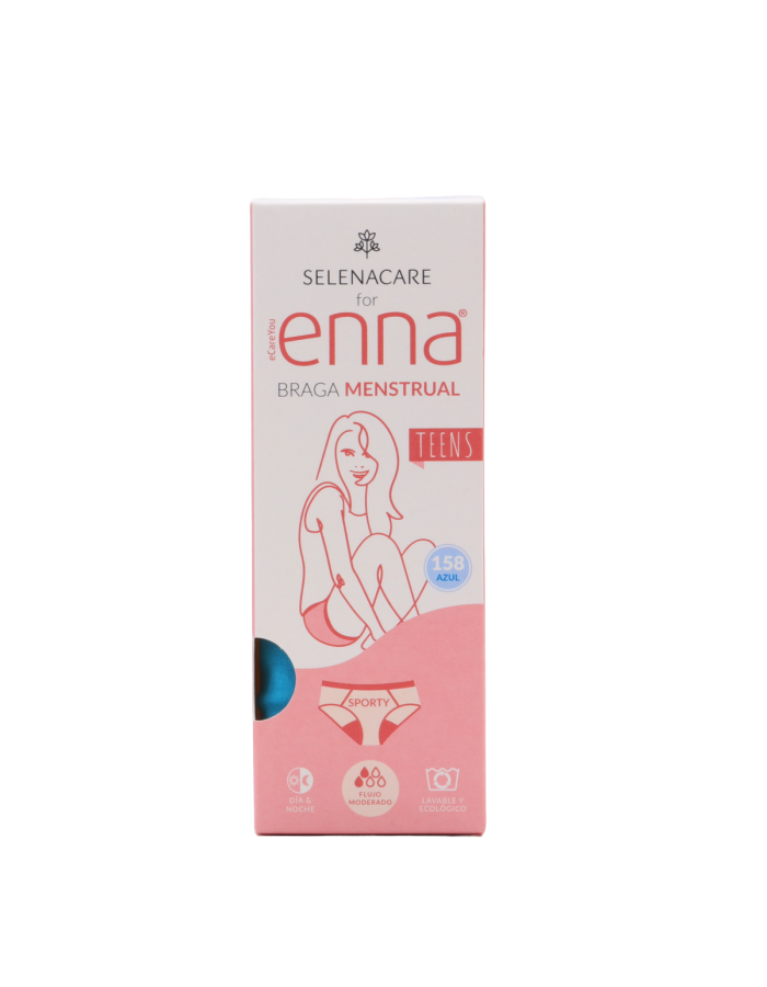 Enna Braga Menstrual Día/Noche Sporty Azul Talla 158