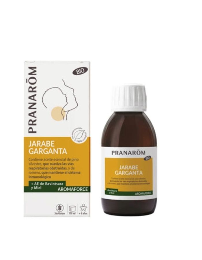Pranarom Jarabe Garganta Ravisantara y Miel 150ml