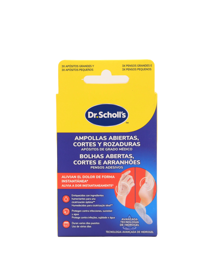 Scholl Pack Apósitos Ampollas Abiertas Cortes y Rozaduras
