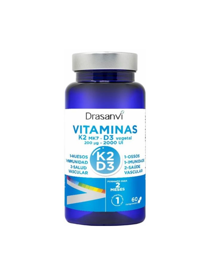 Vitaminas K2 D3 60 Comprimidos