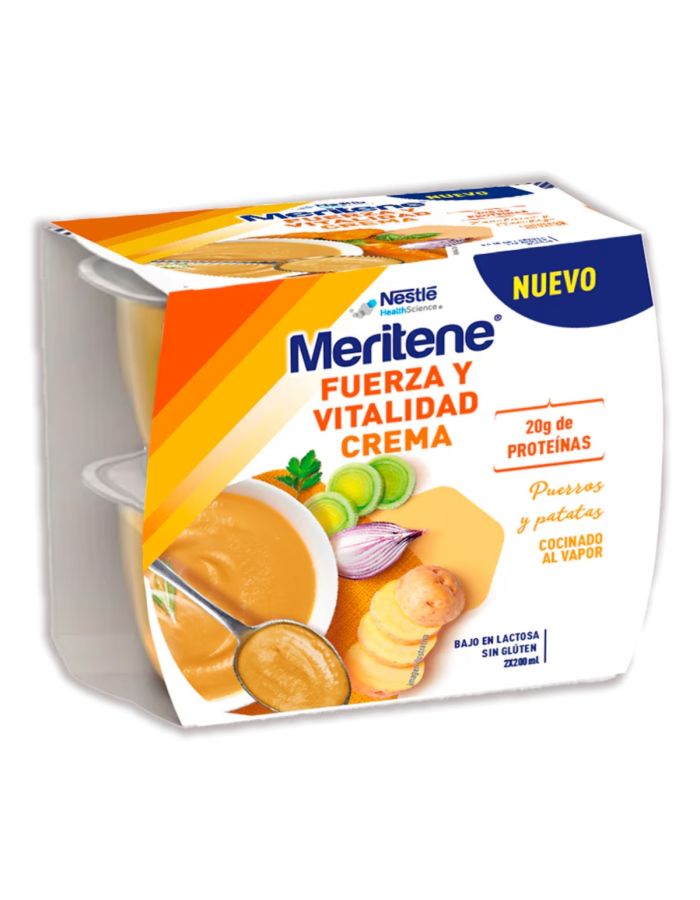Meritene Fuerza y Vitalidad Crema Puerro y Patatas 2x200ml