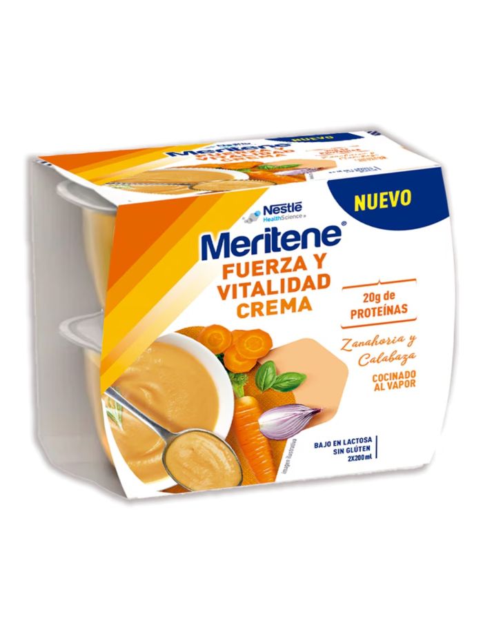 Meritene fuerza y Vitalidad Crema Zanahoria y Calabaza 2x200ml