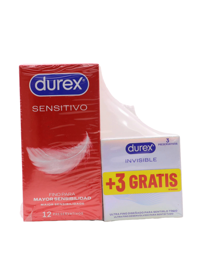 Durex Sensitivo Suave 12 Preservativos