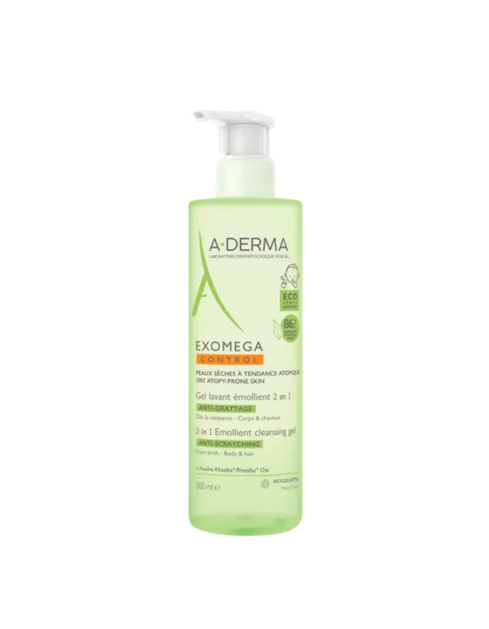 ADerma Exomega Gel Limpiador Emoliente 500ml