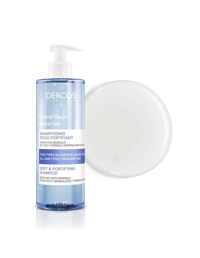 Vichy Dercos Mineral Doux Champú Mineral Suave Fortificante 400ml-1