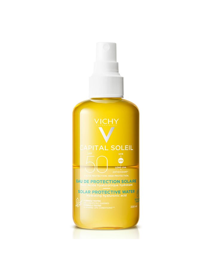 Vichy Capital Soleil Agua de Protección Solar Hidratante SPF50 200ml-1