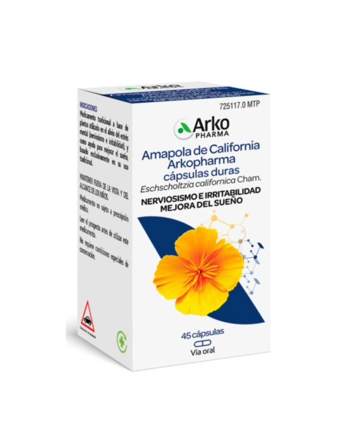 Arkopharma Amapola de California 45 Cápsulas