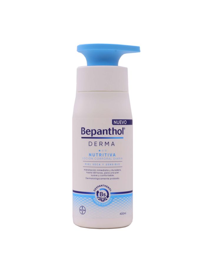 Bepanthol Derma Nutritiva Loción Corporal Diaria Piel Seca y Sensible 400ml