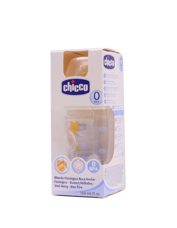 Chicco Biberón Tetina Látex 0M+ 150ml