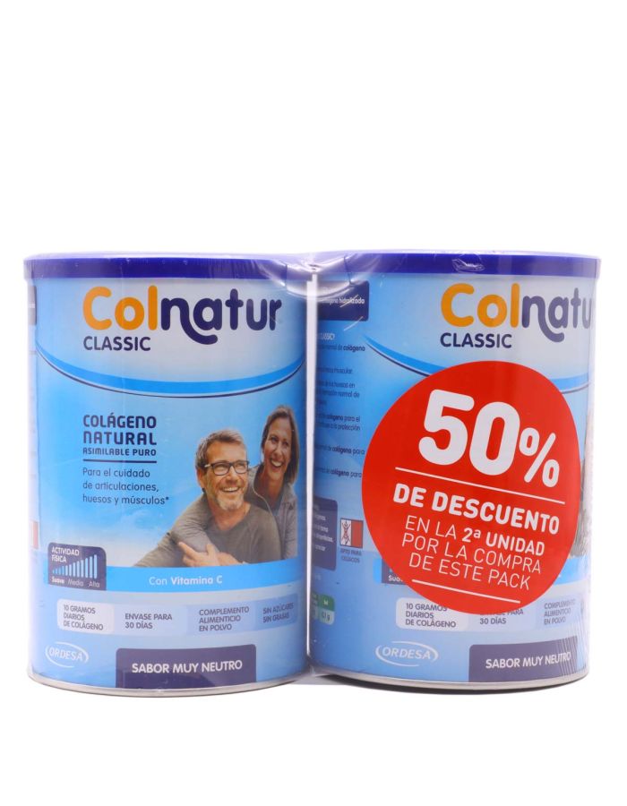 Colnatur Classic Colágeno Natural Sabor Muy Neutro 300g x 2 Pack+Crema de Regalo