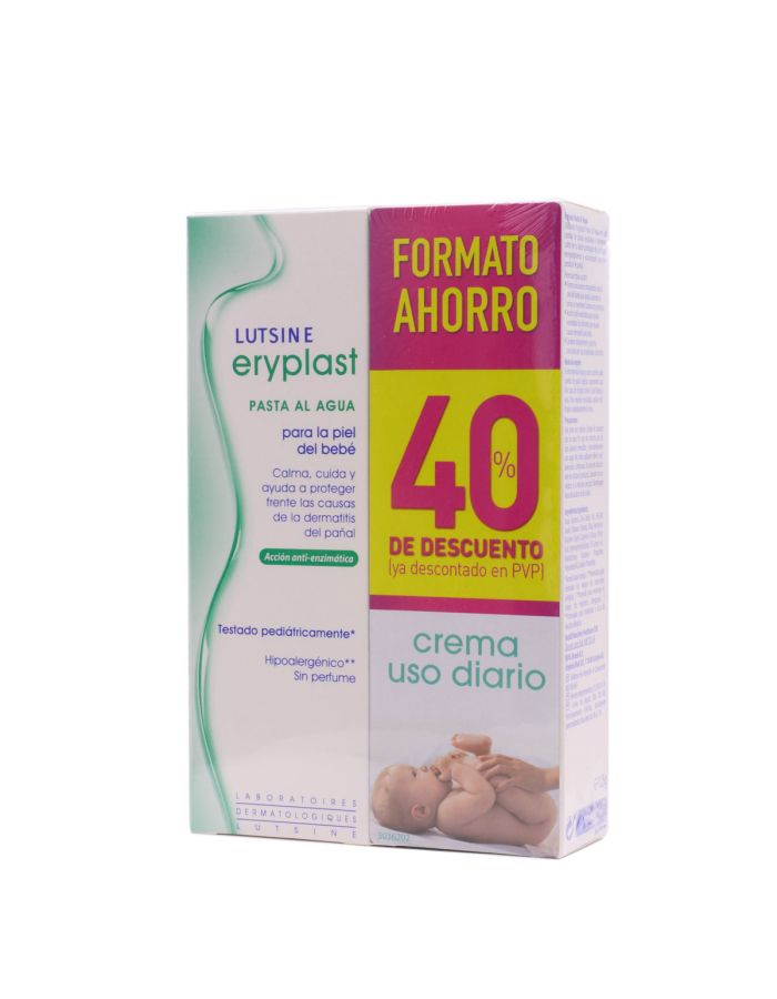 E45 Lutsine Eryplast Pasta al Agua 125g x 2 Pack Duplo Formato Ahorro