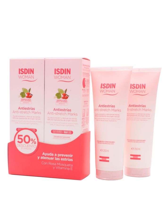 Isdin Woman Antiestrías 250ml x 2 Duplo 50%Dto 2ªUd. Imagen 1.    