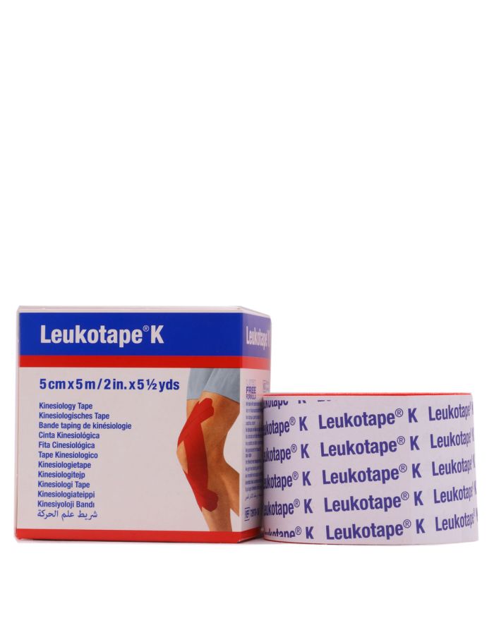 LeuKotape K Cinta Kinesiológica Roja 5cm x 5m