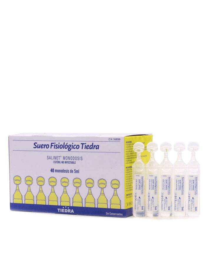 Suero Fisiológico Tiedra Salinet 40 Monodosis 5ml