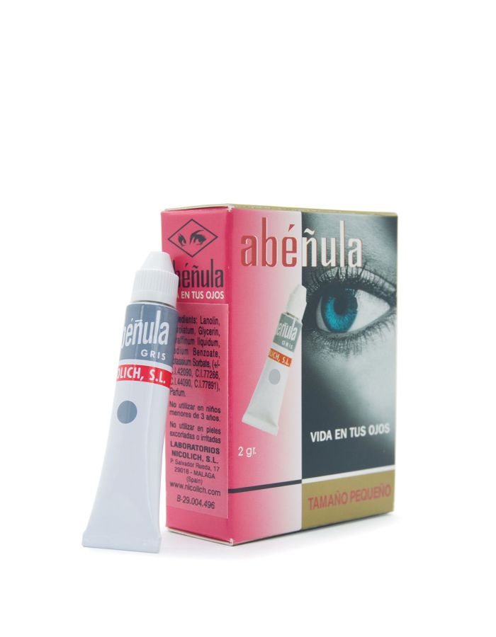 Abéñula Gris Maquillaje Pestañas 2g Tamaño Pequeño   