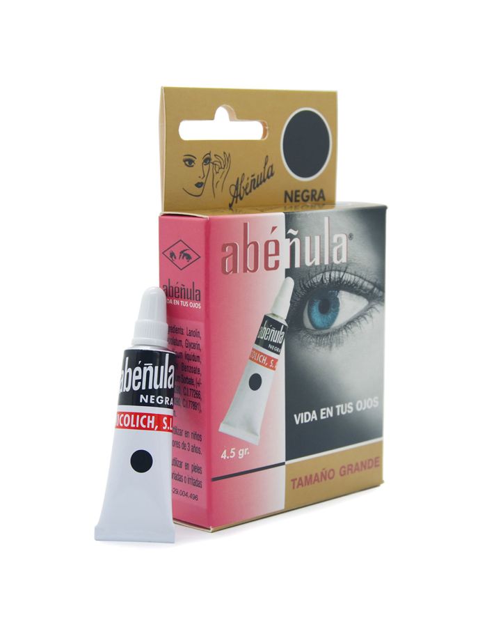 Abéñula Negra Maquillaje Pestañas 4,5g Tamaño Grande 