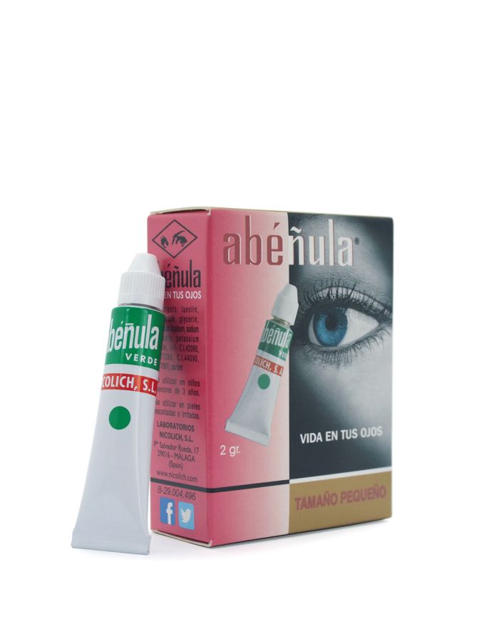Abéñula Verde Maquillaje Pestañas 2g Tamaño Pequeño