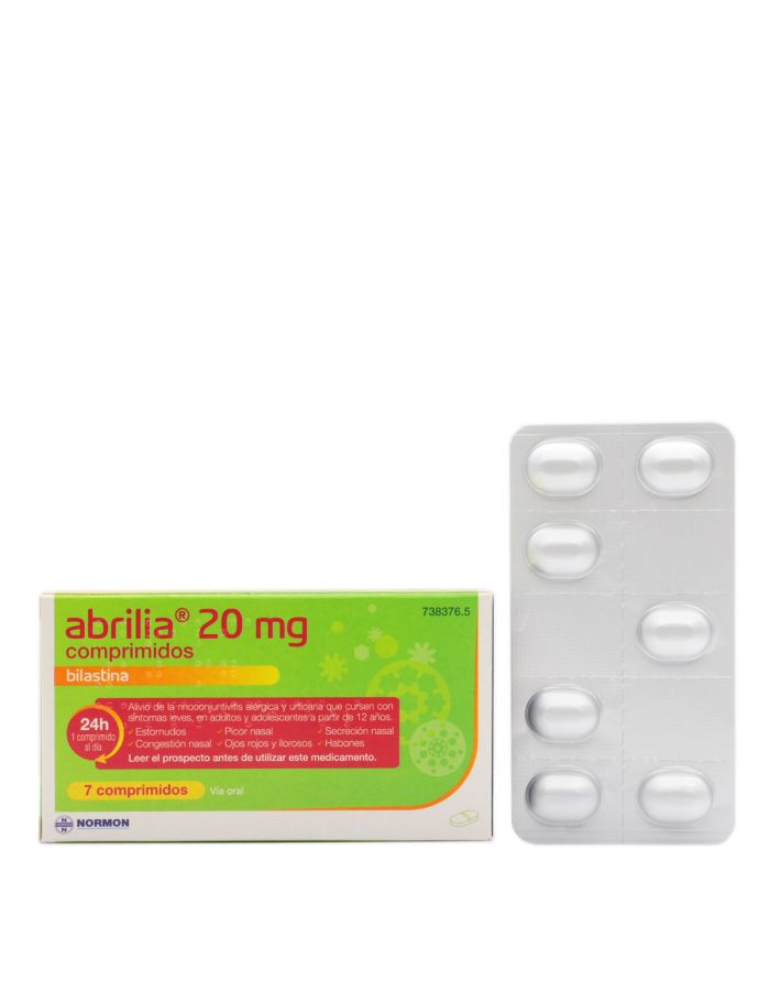 Abrilia 20mg Bilastina 7 Comprimidos 