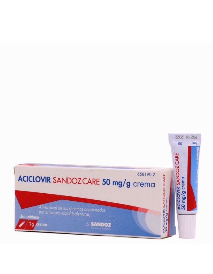 Aciclovir Sandoz Crema 2g Herpes Labial