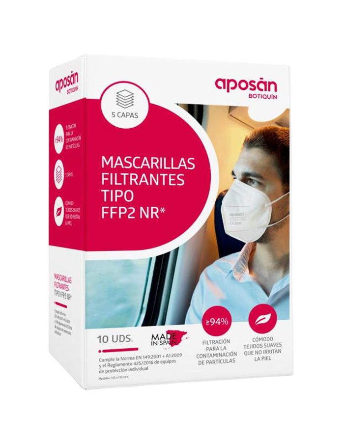 Aposan Mascarilla FFP2 Blanca 10 Mascarillas