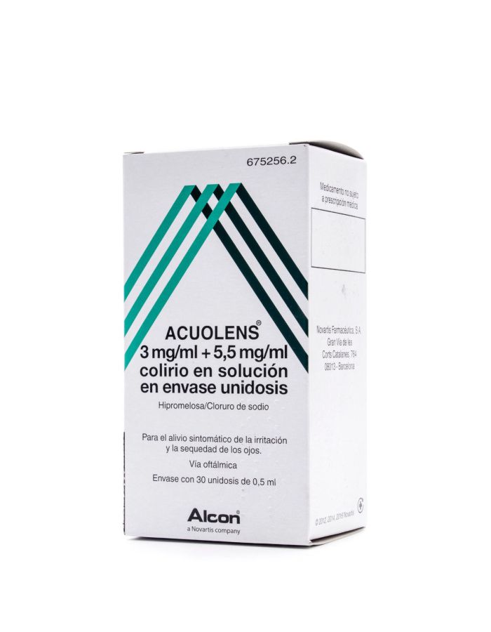 Acuolens 3mg/ml+5,5mg/ml Colirio en Solución en Envase Unidosis