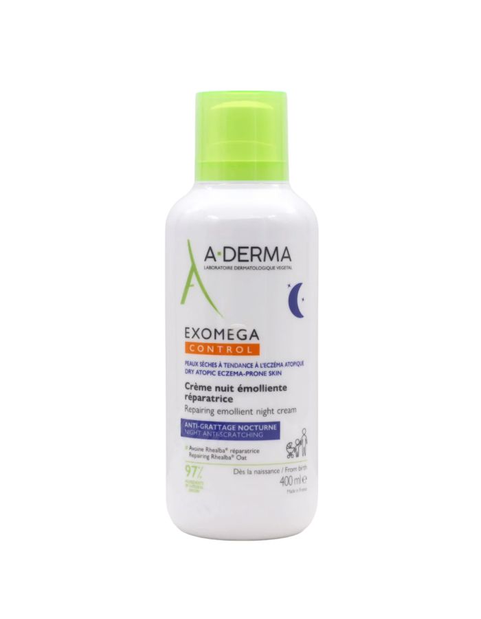 ADerma Exomega Control Crema de Noche Reparadora Emoliente 400ml