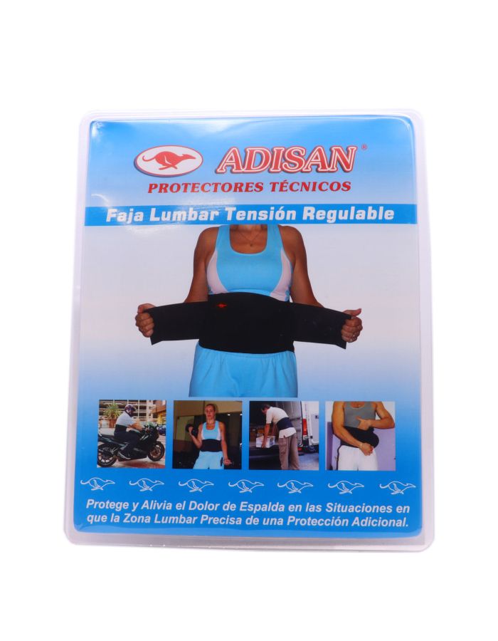 Adisan Faja Lumbar Tensión Regulable Talla L Hasta 102cm
