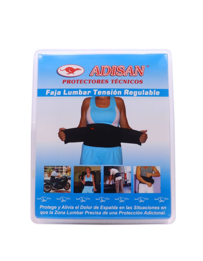 Adisan Faja Lumbar Tensión Regulable Talla M Hasta 92cm