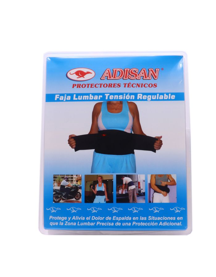 Adisan Faja Lumbar Tensión Regulable Talla XL  Hasta 112cm