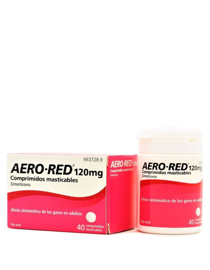 AeroRed 120 mg 40 Comprimidos Masticables Simeticona