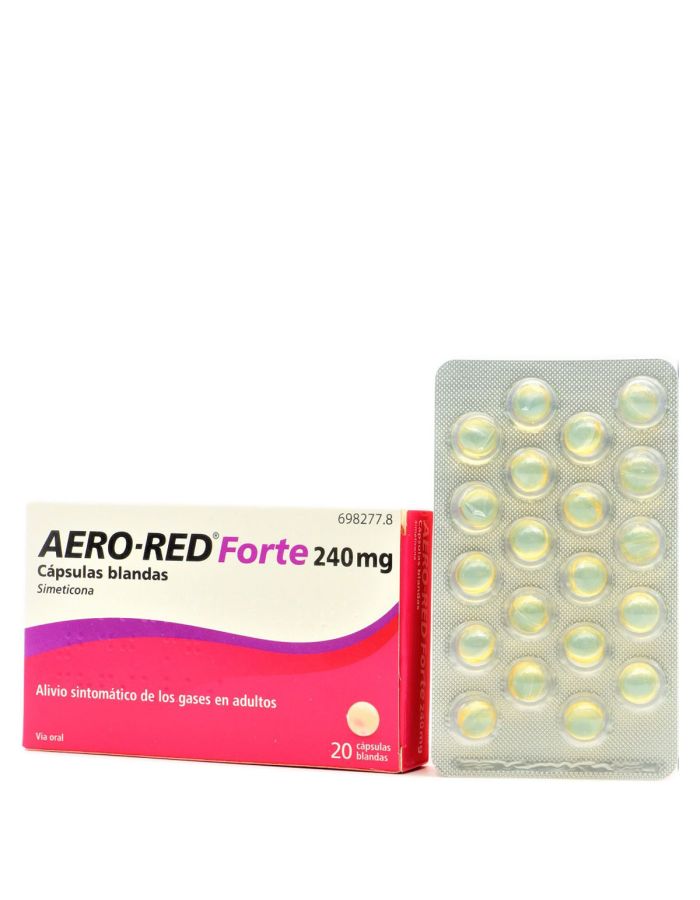 AeroRed Forte 240mg 20 Cápsulas Blandas Simeticona