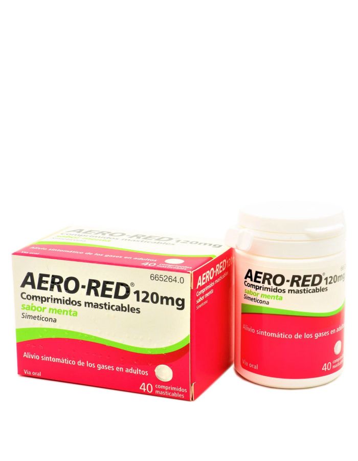 AeroRed Menta 120 mg 40 Comprimidos Masticables Simeticona