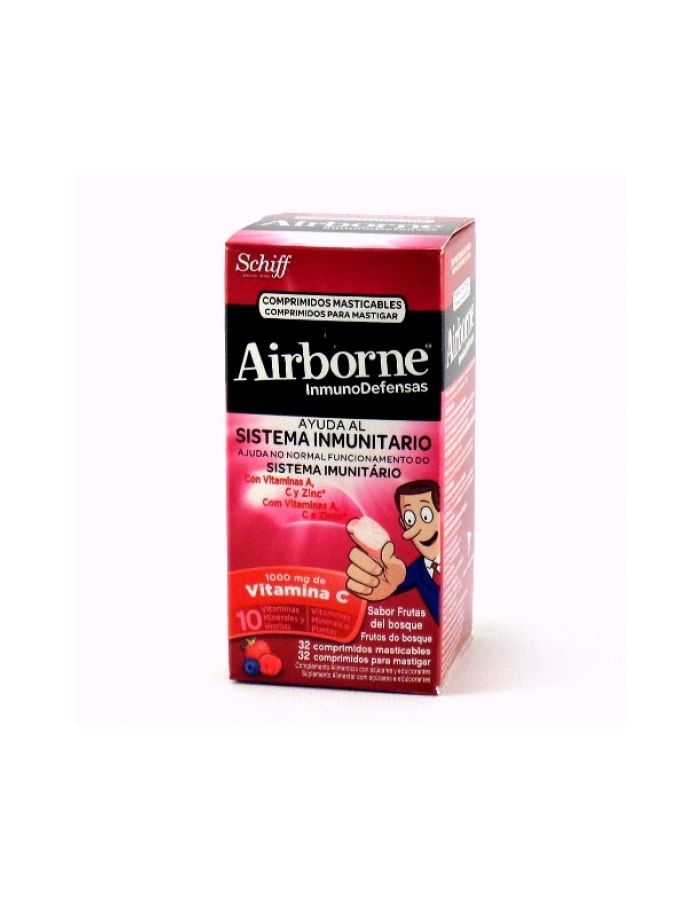 Airborne Inmunodefensas Sabor Frutos del Bosque Schiff 32Comp