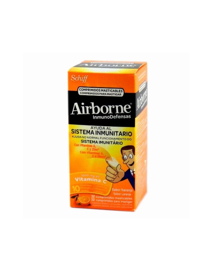 Airborne Inmunodefensas Sabor Naranja Schiff 32 Comprimidos
