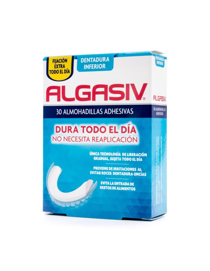 Algasiv Almohadillas Dentadura Inferior 30 Almohadillas