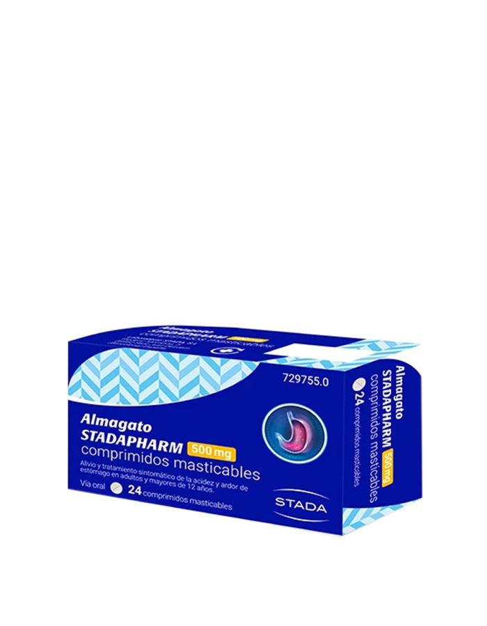 Almagato Stadapharm 500mg 24 Comprimidos Masticables