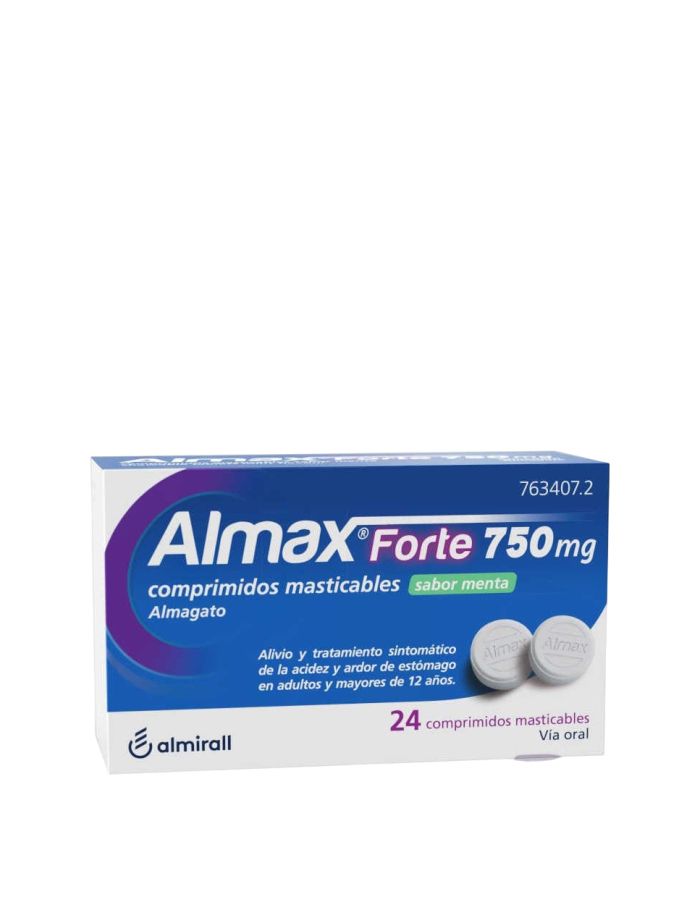 Almax Forte Sabor Menta 24 Comprimidos Masticables