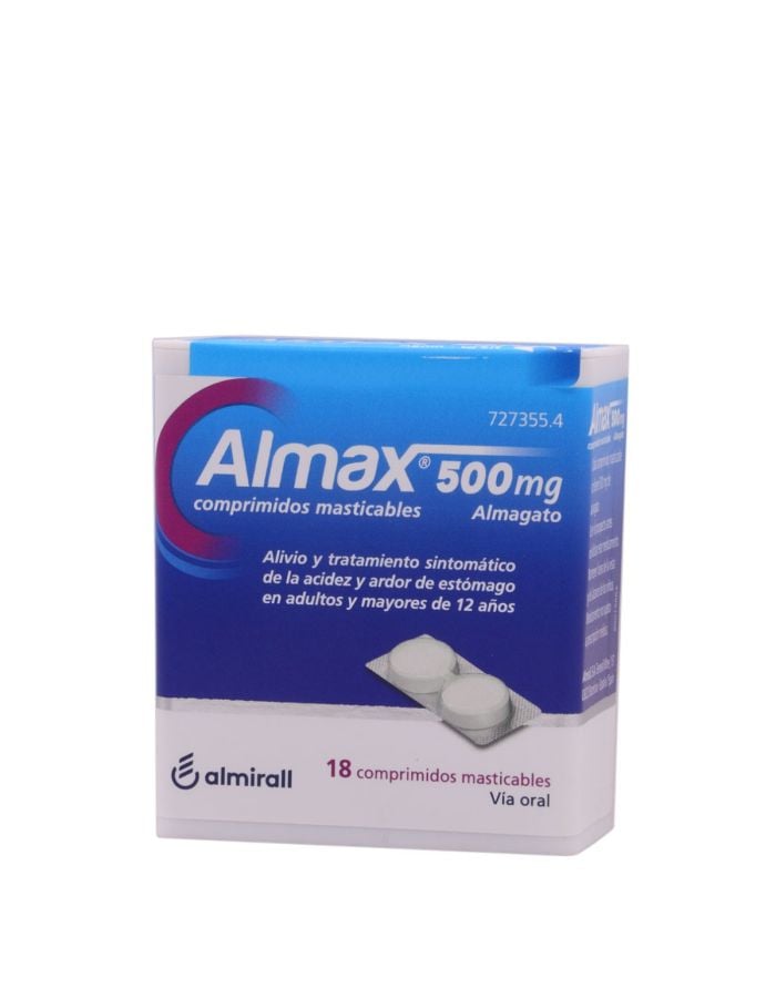Almax 500 mg 18 Comprimidos Masticables