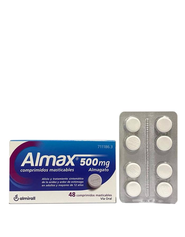 Almax 500 mg 48 Comprimidos Masticables