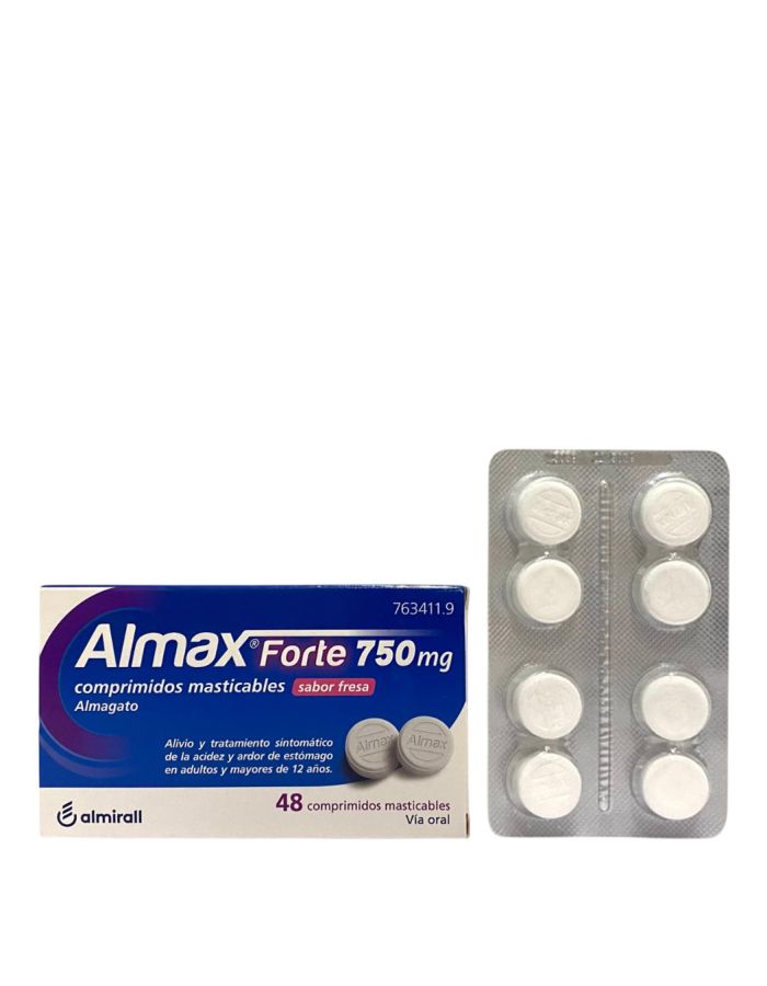 Almax Forte Sabor Fresa 48 Comprimidos Masticables