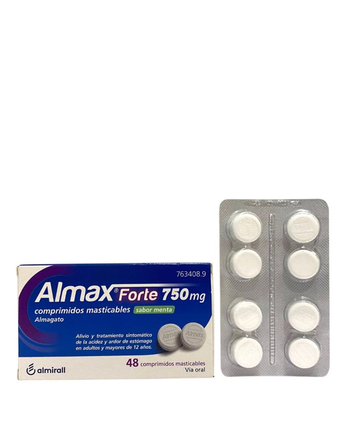 Almax Forte Sabor Menta 48 Comprimidos Masticables