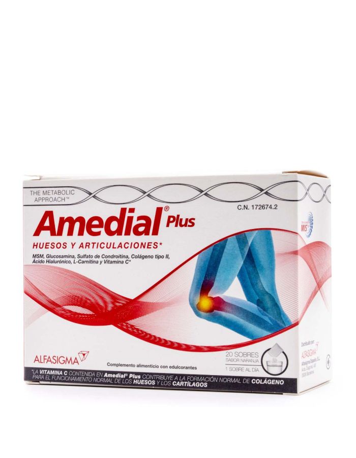 Amedial Plus Huesos y Articulaciones 20 Sobres